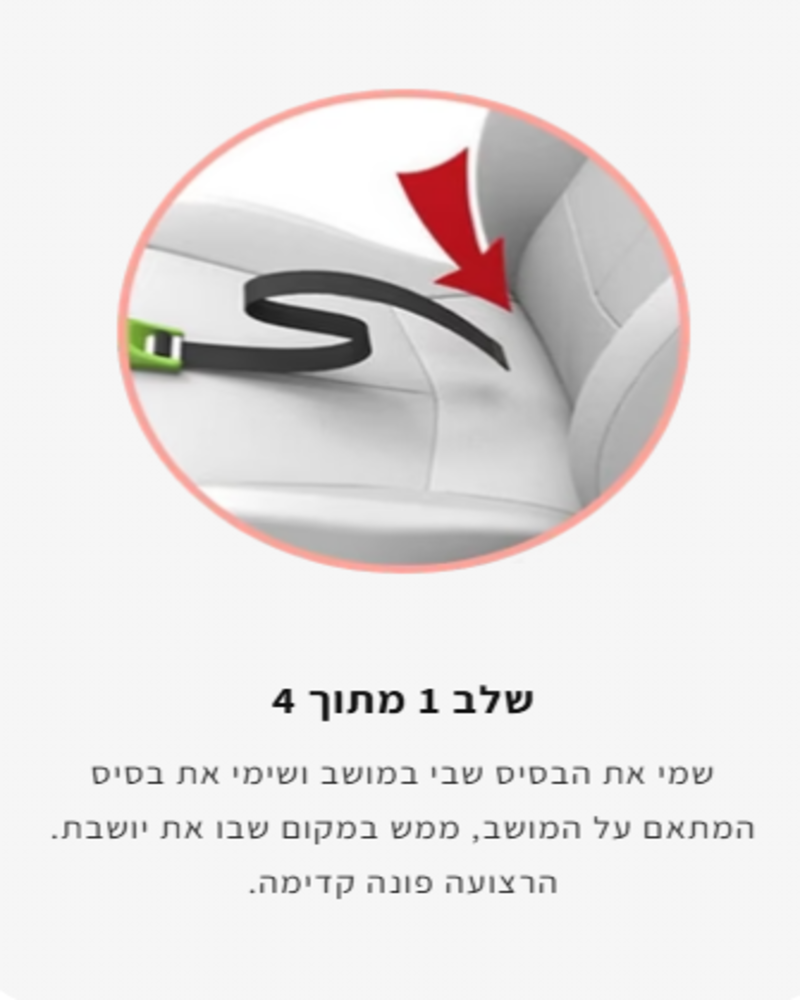 איך להשתמש בחגורת בטיחות לנשים בהריון שלב 1
