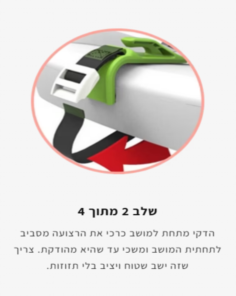 איך להשתמש בחגורת בטיחות לנשים בהריון שלב 2