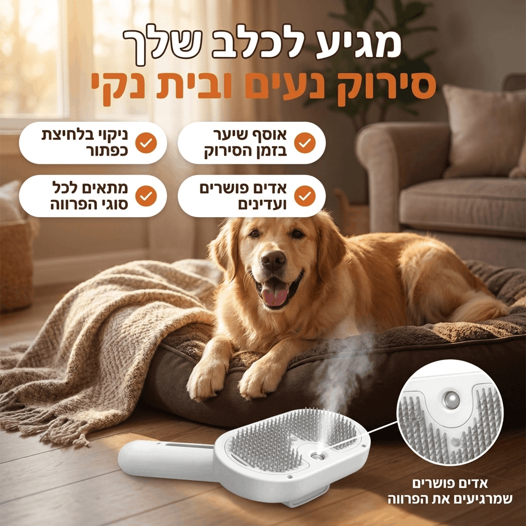 אוספים את השיער המת בבית לפני שהוא מתפזר בבית - Looni™